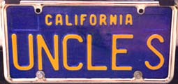 Uncle S License Plate